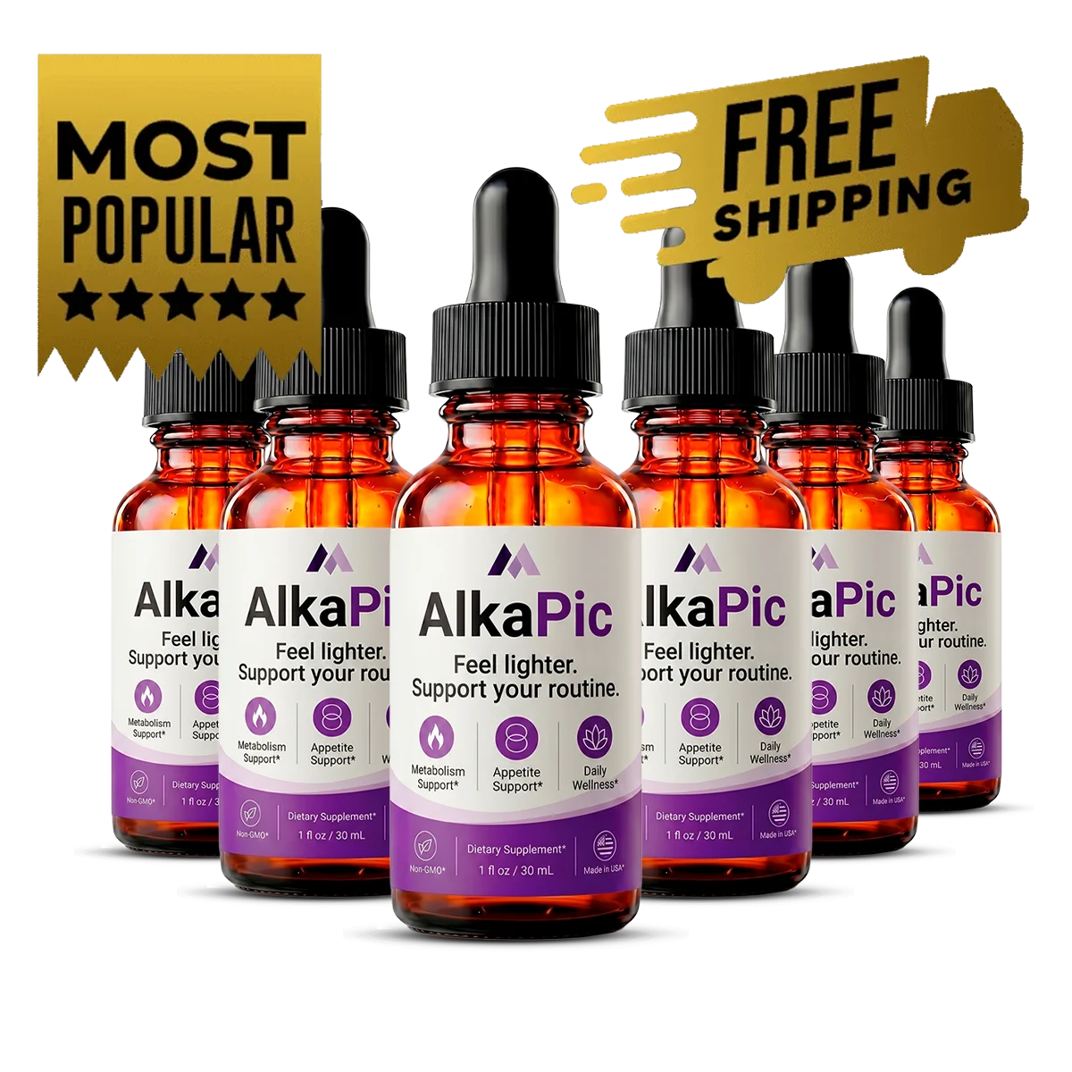 AlkaPic 6 Bottle Package